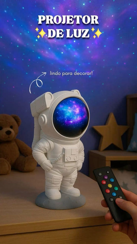 Astronaut Galaxy Projector Lamp – 360° Starry Sky & Nebula Light for Bedrooms
